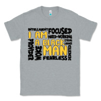 Heather Grey i am a black man Classic Tee - MaliasSmallBusiness