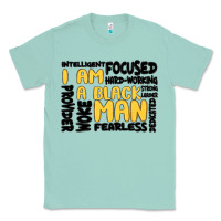 Seafoam i am a black man Classic Tee - MaliasSmallBusiness