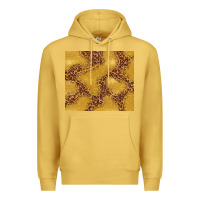 Antique Gold gold glitter with leopard pattern Premium Hoodie - TumblerDesignByShophia