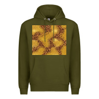 Army Green gold glitter with leopard pattern Premium Hoodie - TumblerDesignByShophia