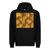 Black gold glitter with leopard pattern Premium Hoodie - TumblerDesignByShophia