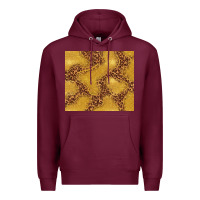 Burgundy gold glitter with leopard pattern Premium Hoodie - TumblerDesignByShophia