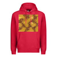 Cardinal gold glitter with leopard pattern Premium Hoodie - TumblerDesignByShophia