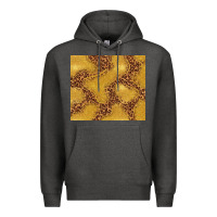 Charcoal Heather gold glitter with leopard pattern Premium Hoodie - TumblerDesignByShophia