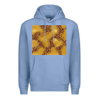 Colony Blue gold glitter with leopard pattern Premium Hoodie - TumblerDesignByShophia
