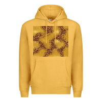 Mustard gold glitter with leopard pattern Premium Hoodie - TumblerDesignByShophia
