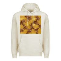 Oatmeal Heather gold glitter with leopard pattern Premium Hoodie - TumblerDesignByShophia
