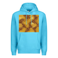 Ocean Blue gold glitter with leopard pattern Premium Hoodie - TumblerDesignByShophia