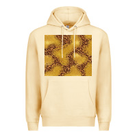 Pina Colada gold glitter with leopard pattern Premium Hoodie - TumblerDesignByShophia