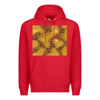 Red gold glitter with leopard pattern Premium Hoodie - TumblerDesignByShophia