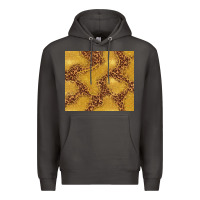 Smoke gold glitter with leopard pattern Premium Hoodie - TumblerDesignByShophia
