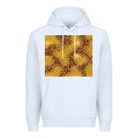 White gold glitter with leopard pattern Premium Hoodie - TumblerDesignByShophia