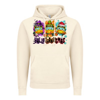 Vintage Artic Happy Hallothanksmas school bus Vintage Hoodie - NancyCooperArtShop