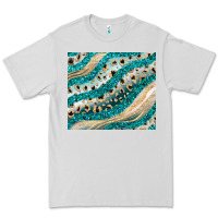 Dove Grey turquoise glitter Premium Tee - JahusDesignShop
