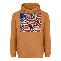 Meerkat cowhide amerikan flag Heavyweight Hoodie - TumblerDesignByShophia