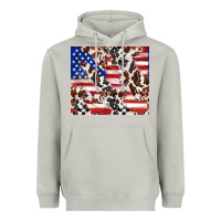 Moon Dust cowhide amerikan flag Heavyweight Hoodie - TumblerDesignByShophia