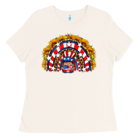 Bone usa gnome sunflower rainbow Ladies Tee - HRA Design Shop
