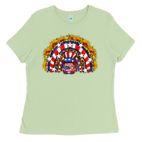 Matcha usa gnome sunflower rainbow Ladies Tee - HRA Design Shop