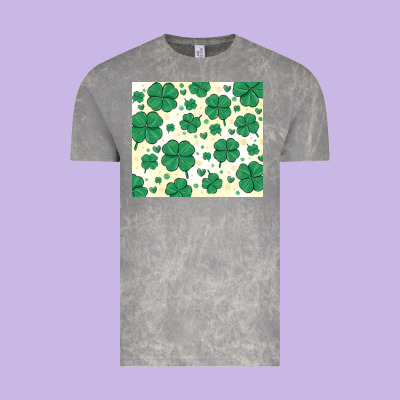 St Patrick Clover Vintage Tee Designed By Maliassmallbusiness