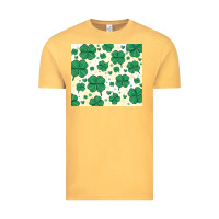 Vintage Mustard st patrick clover Vintage Tee - MaliasSmallBusiness