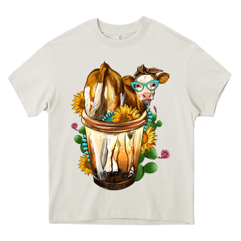 Simmental Cow Bobba Cup Heavy Core Tee by FaDigitalArtStudio | Teevron