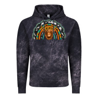 Cloud Black turquoise cowhide sunflower headband highland cow Vintage Hoodie - Jasminsmagicworld