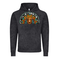Vintage Black turquoise cowhide sunflower headband highland cow Vintage Hoodie - Jasminsmagicworld