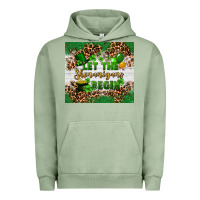 Pigment Oil Green Let the shenanigans begin Urban Hoodie - FaDigitalArtStudio