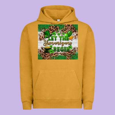 Let The Shenanigans Begin Urban Hoodie Designed By Fadigitalartstudio
