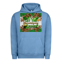 Pigment Pebble Blue Let the shenanigans begin Urban Hoodie - FaDigitalArtStudio