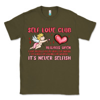 Army Green self love club Classic Tee - MaliasSmallBusiness