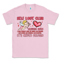 Bubblegum Pink self love club Classic Tee - MaliasSmallBusiness