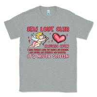 Heather Grey self love club Classic Tee - MaliasSmallBusiness