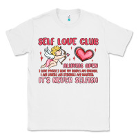 White self love club Classic Tee - MaliasSmallBusiness