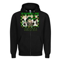 Black St Patricks Day Heifer Zipper Hoodie - Bettercallsaul