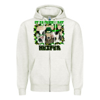 Oatmeal Heather St Patricks Day Heifer Zipper Hoodie - Bettercallsaul