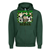 Sports Green St Patricks Day Heifer Zipper Hoodie - Bettercallsaul
