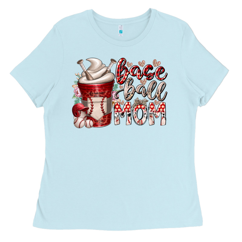 Baseball Mom Coffee Ladies Tee by RacoonDesign | Teevron