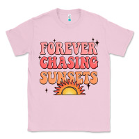 Bubblegum Pink forever chasing sunsets Classic Tee - JahusDesignShop