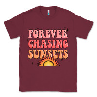Burgundy forever chasing sunsets Classic Tee - JahusDesignShop
