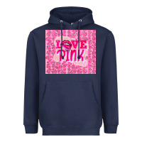 Navy love pink Heavyweight Hoodie - TumblerDesignByShophia