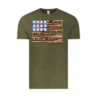 Vintage Olive baseball ballgame Vintage Tee - MaliasSmallBusiness