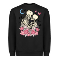 Black the lovers skeletons Heavyweight Sweatshirt - MaliasSmallBusiness