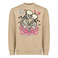 Mushroom the lovers skeletons Heavyweight Sweatshirt - MaliasSmallBusiness