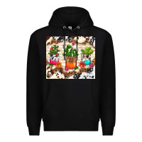 Black cowhide succulent Premium Hoodie - TumblerDesignByShophia