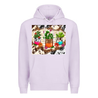 Lilac cowhide succulent Premium Hoodie - TumblerDesignByShophia