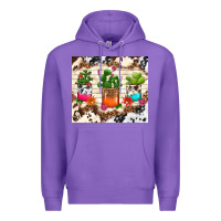 Purple cowhide succulent Premium Hoodie - TumblerDesignByShophia