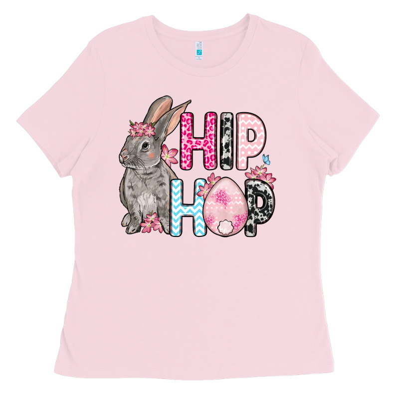 Easter Day Hip Hop Bunny Ladies Tee by OliviaCreatesArt | Teevron