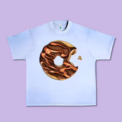Chocolate Donut Urban Heavy Tee Designed By Adodesignshop