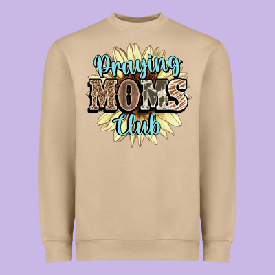Praying Moms Club Heavyweight Sweatshirt Designed By Nancycooperartshop